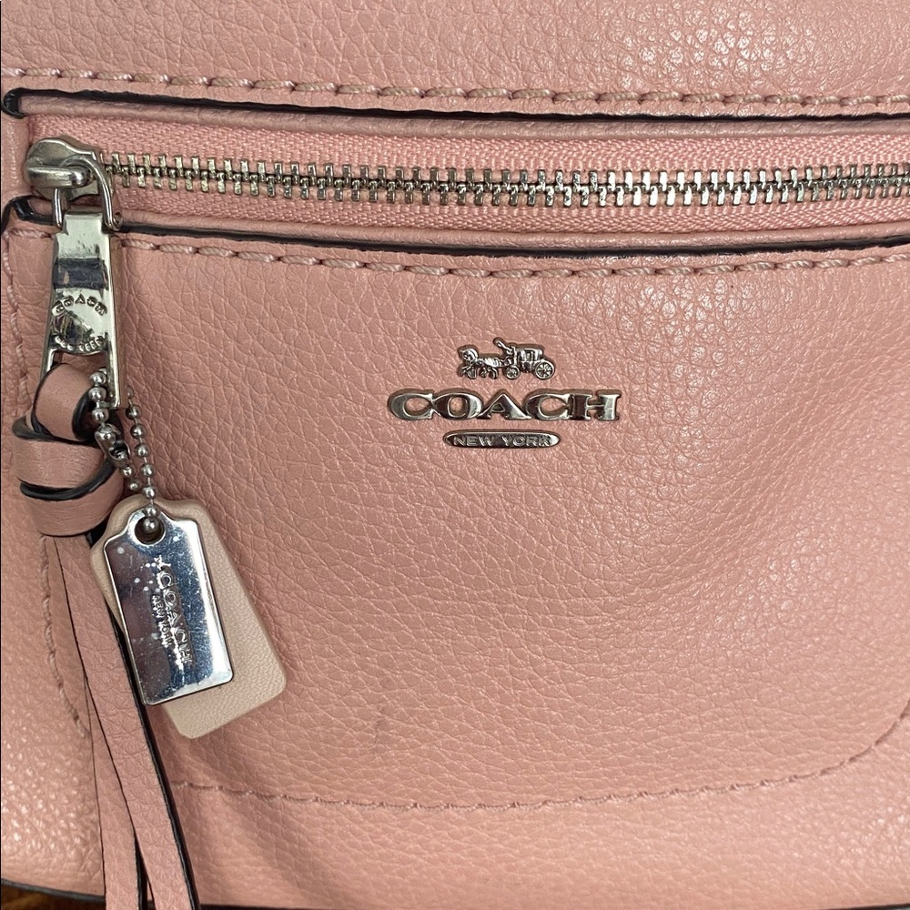 Coach Pink Pebbled Leather Mini Backpack - Picture 4 of 16